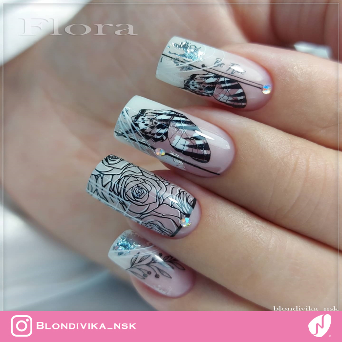 Square Stamped Nails